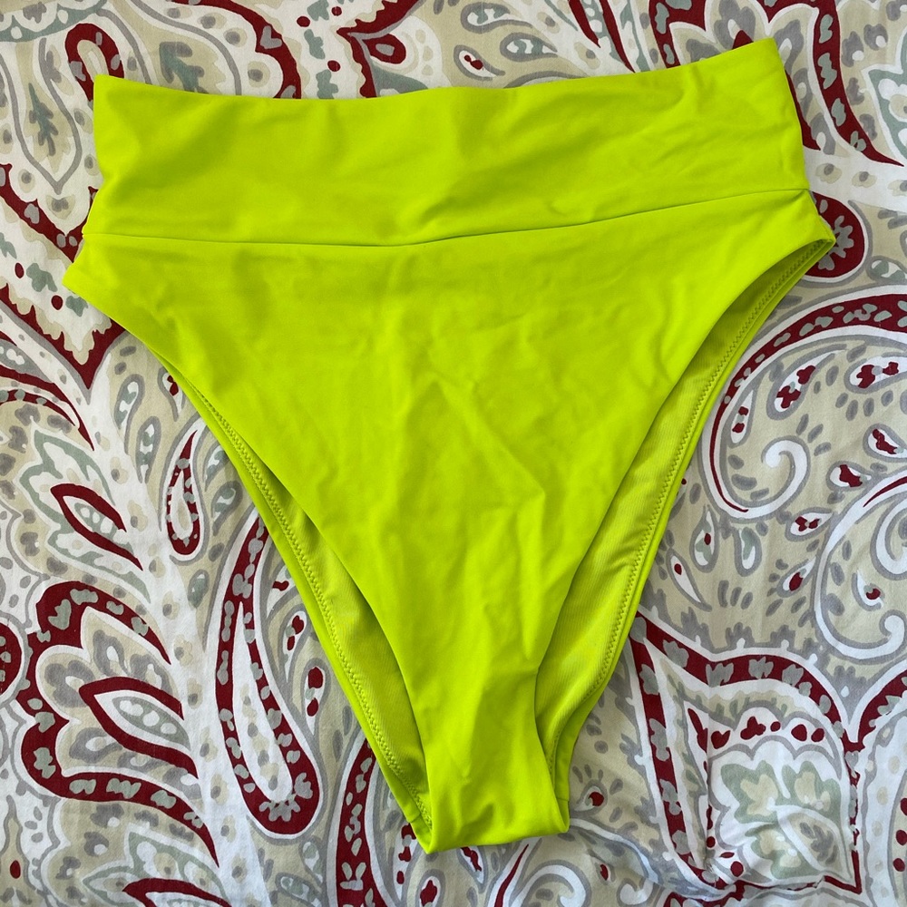 Aerie High Waisted High Cut Bikini Bottoms